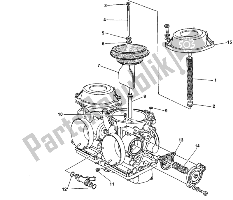 Todas las partes para Piezas De Repuesto Del Carburador de Ducati Monster 900 S 1998